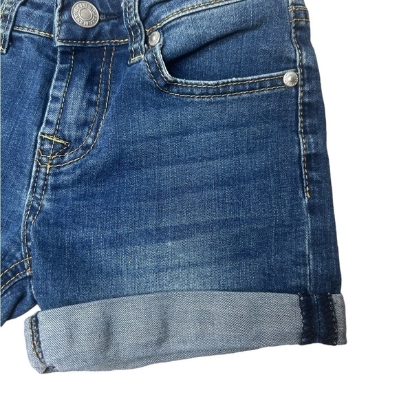 7 For All Mankind Girls Kids Blue Denim Shorts Stretch Size 8 - Picture 6 of 9